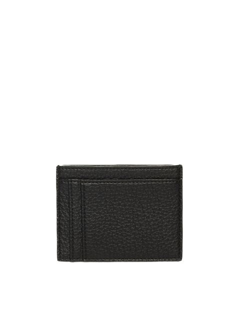 black logo card holder ARMANI EXCHANGE | XM000169AF11931-UC001